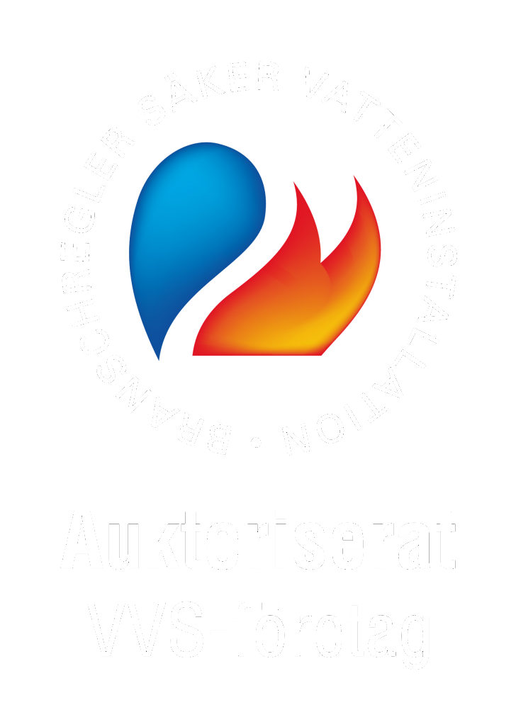 Logotyp för auktoriserat VVS-företag med säker vatteninstallation.